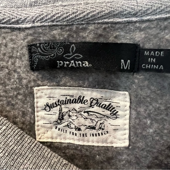 Prana Aztec Print Crewneck Sweatshirt Size Medium - Picture 7 of 9